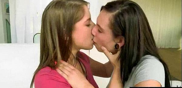  Cute Lovely Lesbos Have Fun On Camera vid-03